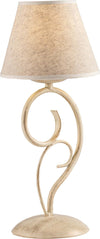 Lampadario-1-Luce-Vienna-Ferro-Avorio-E-Oro-Con-Paralume-In-Pvc