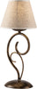 Lampadario-1-Luce-Vienna-Ferro-Marrone-E-Oro-Con-Paralume-In-Pvc