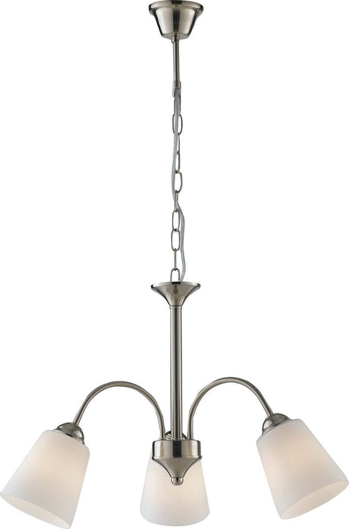 Lampadario 1162 Nikel 3Xe14 55,5X37,9Cm Illuminazione/Illuminazione per interni/Lampade/Lampade da tavolo e abat-jour Led Mall Home - Napoli, Commerciovirtuoso.it