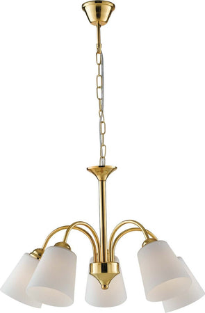 Lampadario 1162 Oro 5Xe14 60X39Cm Illuminazione/Illuminazione per interni/Lampadari lampade a sospensione e plafoniere/Lampadari Led Mall Home - Napoli, Commerciovirtuoso.it