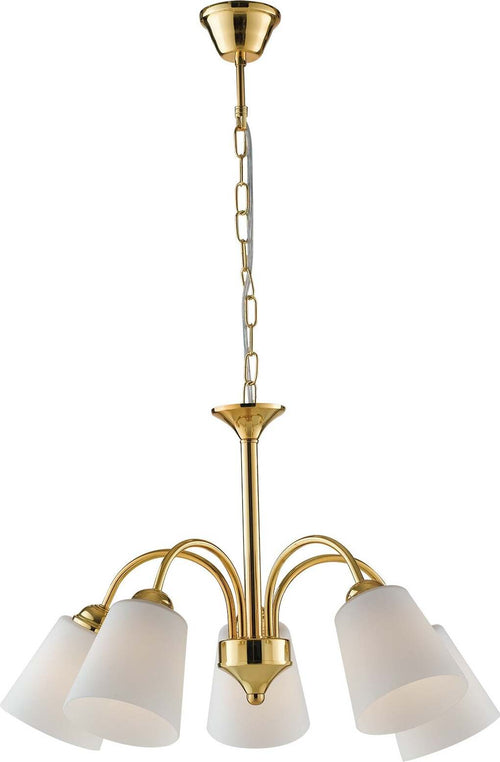 Lampadario 1162 Oro 5Xe14 60X39Cm Illuminazione/Illuminazione per interni/Lampadari lampade a sospensione e plafoniere/Lampadari Led Mall Home - Napoli, Commerciovirtuoso.it
