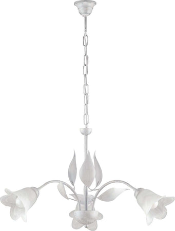 Lampadario-3-Luci-Olga-Ferro-Battuto-E-Vetro-Bianco-E-Argento