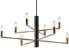Lampadario-8-Luci-Isak-In-Ferro-Laccato-Nero-E-Ottone-Spazzolato