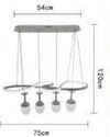 Lampadario A Sospensione Led Stile Moderno Curve Bianco 4 Punti Luce 68 W Lp-24b Casa, arredamento e bricolage > Illuminazione da interno > Lampadari Trade Shop italia - Napoli, Commerciovirtuoso.it