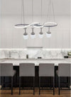 Lampadario A Sospensione Led Stile Moderno Curve Bianco 4 Punti Luce 68 W Lp-24b Illuminazione/Illuminazione per interni/Lampadari lampade a sospensione e plafoniere/Lampadari Trade Shop italia - Napoli, Commerciovirtuoso.it