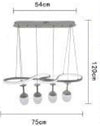 Lampadario-A-Led-Curve-Bianco-4-Punti-Luce-68-Watt-Luce-3000k-4000k-6500k-Lp-24b