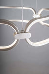 Lampadario a Soffitto Modello Ginevra Di Novecento Luce Led in Alluminio Nikel Satinato 51w 4000 K Diametro 45 X Altezza 120 Cm Casa e cucina/Illuminazione per interni/Lampadari lampade a sospensione e plafoniere/Lampadari Ideart - Valdilana, Commerciovirtuoso.it