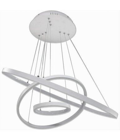Lampadario A Sospensione 51 W Led Forma Pianeta Bianco 3 Colorazione Luce A64-3c