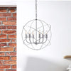 Lampadario-a-Sospensione-6-Luci-Sfera-Ferro-Bianco-e-Argento-Serie-Williams