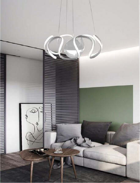 Lampadario-A-Sospensione-78-Watt-Led-Spirale-2.0-Bianco-Luce-Fredda-6500k-Lp-11b