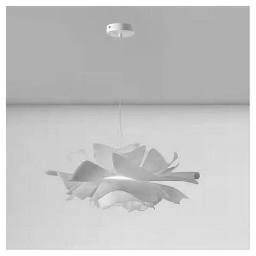 Lampadario A Sospensione A Forma Di Fiore Petali Bianco Luce Attacco E27 Ip20 71607