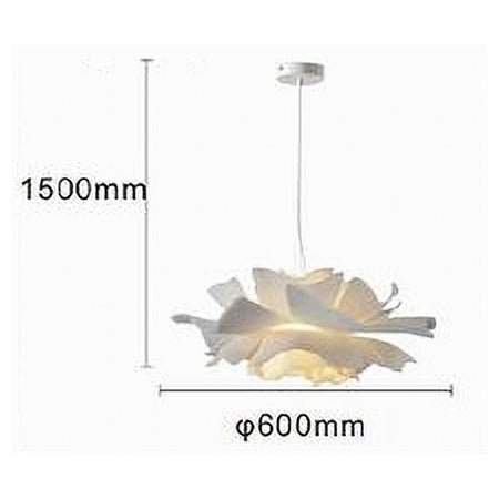 Lampadario A Sospensione A Forma Di Fiore Petali Bianco Luce Attacco E27 Ip20 71607