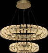 Lampadario-A-Sospensione-Classico-Retrò-Acrilico-Metallo-Oro-Lucido-Led-201W