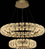 Lampadario-A-Sospensione-Classico-Retrò-Acrilico-Metallo-Oro-Lucido-Led-201W