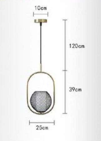 Lampadario A Sospensione Con Portalampada Attacco E27 Lampada In Metallo Lp-09n Illuminazione/Illuminazione per interni/Lampadari lampade a sospensione e plafoniere/Lampadari Trade Shop italia - Napoli, Commerciovirtuoso.it