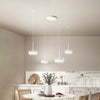 Lampadario-A-Sospensione-Contemporaneo-Aere-Alluminio-Bianco-4-Led-Integrato-14W