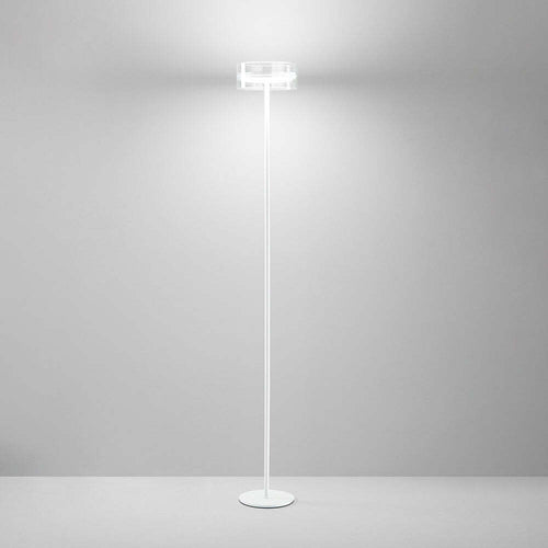 Lampadario-A-Sospensione-Contemporaneo-Aere-Alluminio-Bianco-5-Led-Integrato-14W