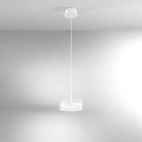 Lampadario-A-Sospensione-Contemporaneo-Aere-Alluminio-Bianco-Led-Integrato-14W