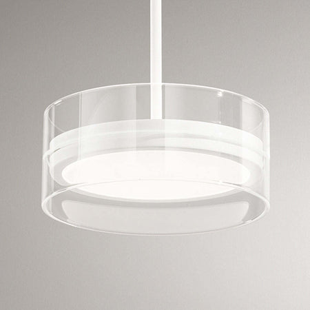 Lampadario-A-Sospensione-Contemporaneo-Aere-Alluminio-Bianco-Led-Integrato-14W
