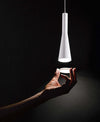 Lampadario-A-Sospensione-Contemporaneo-Cone-Alluminio-Bianco-5-Led-Integrato-7W