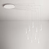 Lampadario-A-Sospensione-Contemporaneo-Cone-Alluminio-Bianco-9-Led-Integrato-7W