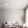 Lampadario-A-Sospensione-Contemporaneo-Cone-Alluminio-Bianco-9-Led-Integrato-7W