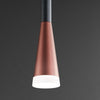 Lampadario-A-Sospensione-Contemporaneo-Cone-Alluminio-Oro-9-Led-Integrato-7W