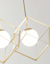 Lampadario-A-Sospensione-Contemporaneo-Cube-Metallo-Oro-3-Luci-G9