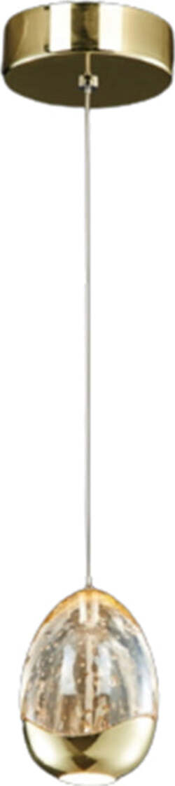 Lampadario-A-Sospensione-Contemporaneo-Golden-Egg-Oro-E-Vetro-Pulegoso-Led-4,8W