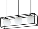 Lampadario-A-Sospensione-Contemporaneo-Lingotto-Metallo-Nero-E14-28W-Ip20