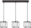 Lampadario-A-Sospensione-Contemporaneo-Lingotto-Metallo-Nero-G9-4W-3000K-Ip20