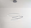 Lampadario-A-Sospensione-Contemporaneo-Spira-Alluminio-Grigio-Led-Integrato-96W