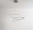Lampadario-A-Sospensione-Contemporaneo-Spira-Alluminio-Grigio-Led-Integrato-96W