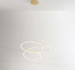 Lampadario-A-Sospensione-Contemporaneo-Spira-Alluminio-Oro-Led-Integrato-96W
