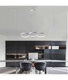 Lampadario A Sospensione Da Soffitto 3 Anelli Tre Tonalità Di Colore 40w B63-b3c