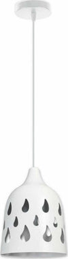 Lampadario A Sospensione Da Soffitto Traforato E27 Punto Luce Bianco E Nero Illuminazione/Illuminazione per interni/Lampadari lampade a sospensione e plafoniere/Lampade a sospensione Trade Shop italia - Napoli, Commerciovirtuoso.it