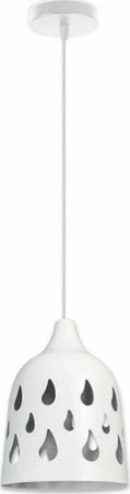 Lampadario A Sospensione Da Soffitto Traforato E27 Punto Luce Bianco E Nero Illuminazione/Illuminazione per interni/Lampadari lampade a sospensione e plafoniere/Lampade a sospensione Trade Shop italia - Napoli, Commerciovirtuoso.it