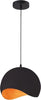 Lampadario-A-Sospensione-Forma-Guscio-D'uovo-Portalampada-E27-Metallo-Nero