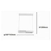 Lampadario A Sospensione Led 18w Rettangolare Bianco Cristallo Telecomando 32002