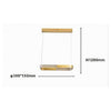 Lampadario A Sospensione Led 18w Rettangolare Oro Cristallo Con Telecomando 32026