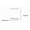 Lampadario A Sospensione Led 24w Rettangolare Bianco Cristallo Con Telecomando 32033