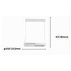 Lampadario A Sospensione Led 28w Rettangolare Bianco Cristallo Con Telecomando 32064