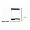Lampadario A Sospensione Led 28w Rettangolare Nero Cristallo Con Telecomando 32071