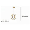 Lampadario A Sospensione Led 64 W Circolare Effetto Cristallo Moderno Oro 32170