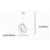 Lampadario A Sospensione Led 64w Circolare Effetto Cristallo Moderno Bianco 32156