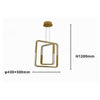 Lampadario A Sospensione Led 64watt Quadrati Effetto Cristallo Moderno Oro 32200