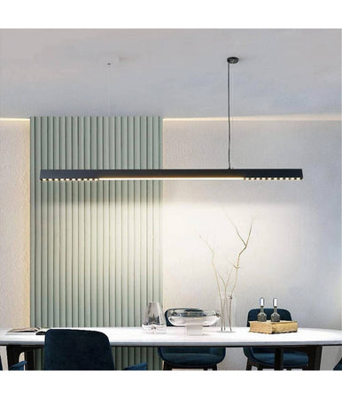 Lampadario A Sospensione Lineare A Led 42 W Lampada Da Soffitto Minimal A70-n3c