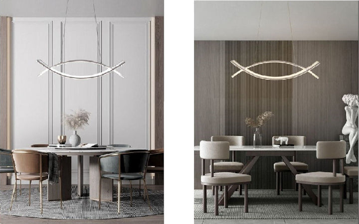 Lampadario A Sospensione Moderno 2 Linee Curve Incrociate Luce 4000k 6500k Lp-27 Casa, arredamento e bricolage > Illuminazione da interno > Lampadari Trade Shop italia - Napoli, Commerciovirtuoso.it