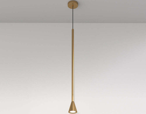 Lampadario-A-Sospensione-Moderno-Arrow-Metallo-Oro-1-Luce-Gu10-40W