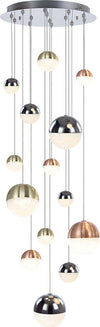 Lampadario-A-Sospensione-Moderno-Atomo-Metallo-14-Sfere-Mix-Cristallo-Led-80,4W